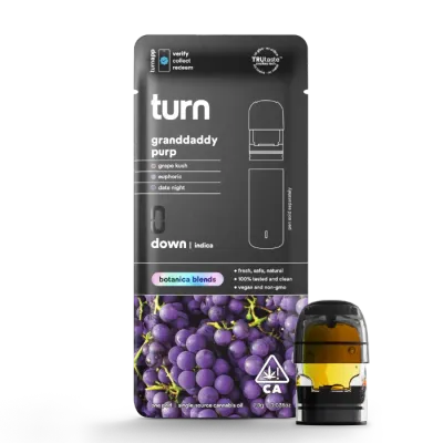 TURN DOWN BOTANICAL BLENDS POD [1G] GRANDDADDY PURPLE