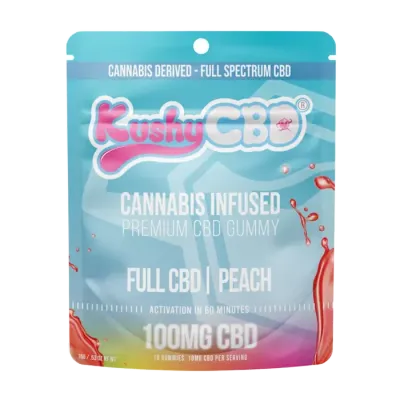 Peach CBD Gummy 10 Pack 100MG