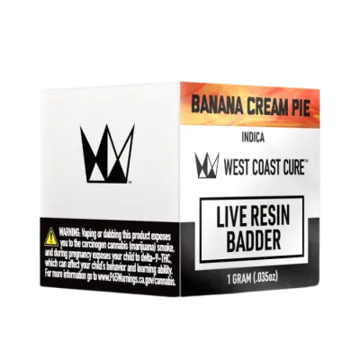 Banana Cream Pie Live Resin Badder 1G