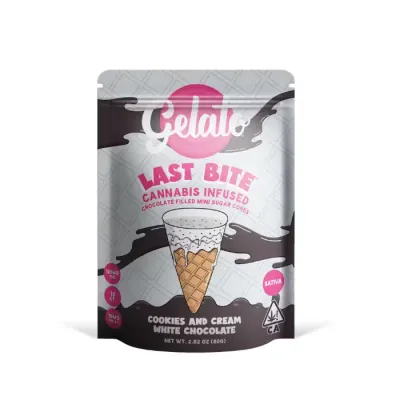 LAST BITES CONES 10PK [100MG] COOKIES AND CREAM - 100 MG