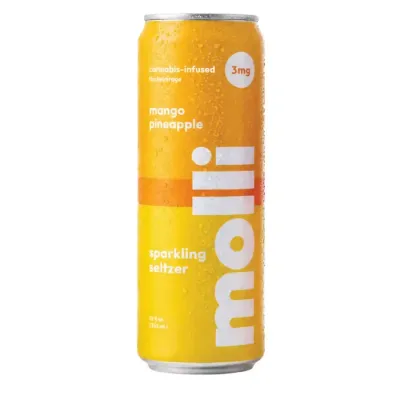 SPARKLING SELTZER 12FLOZ [3MG] PINEAPPLE MANGO - 3 MG