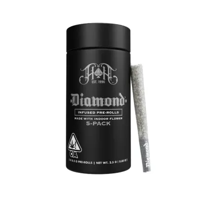 DIAMOND INFUSED PREROLL 5PK [2.5G] LADY PINK BY CAM - 2.5 G - 5 PACK