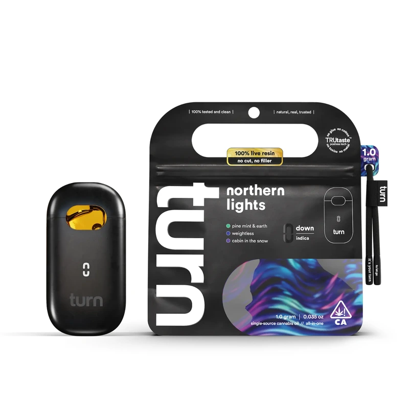 TURN DOWN LIVE RESIN READY TO USE VAPORIZER [1G] NORTHERN LIGHTS - 1 G