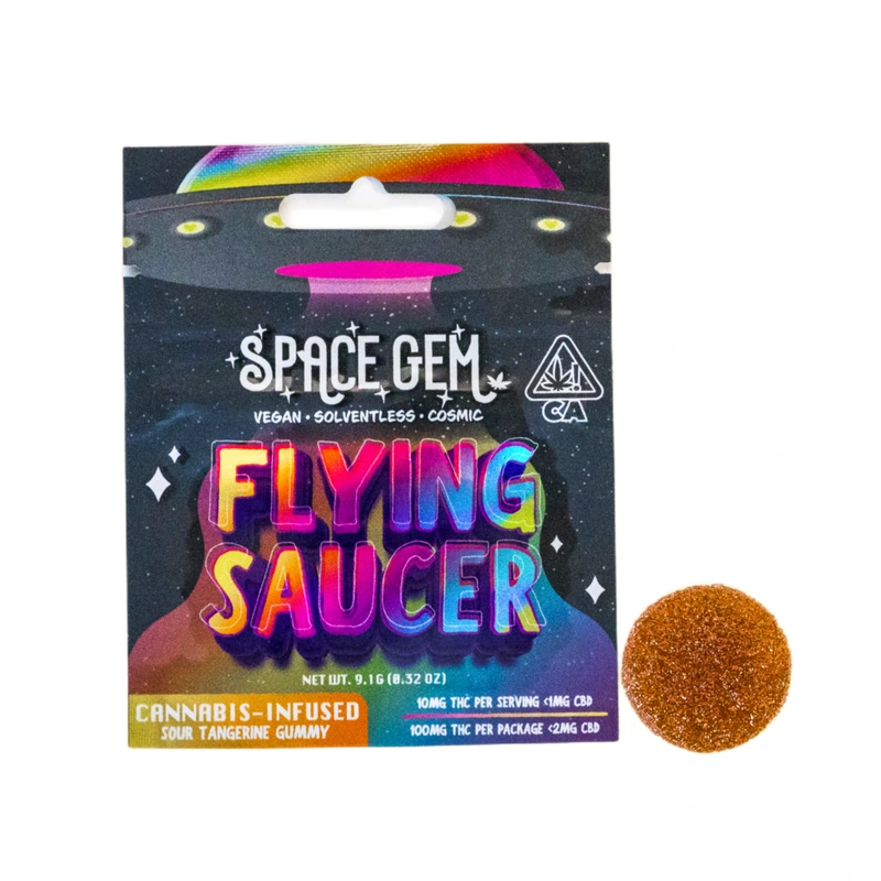 Sour Tangerine Solventless Gummy Single 100MG