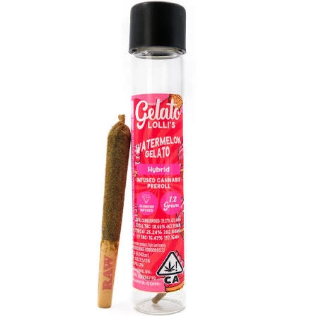 LOLLIS INFUSED PREROLL [1.2G] WATERMELON GELATO - 1.2 G product image