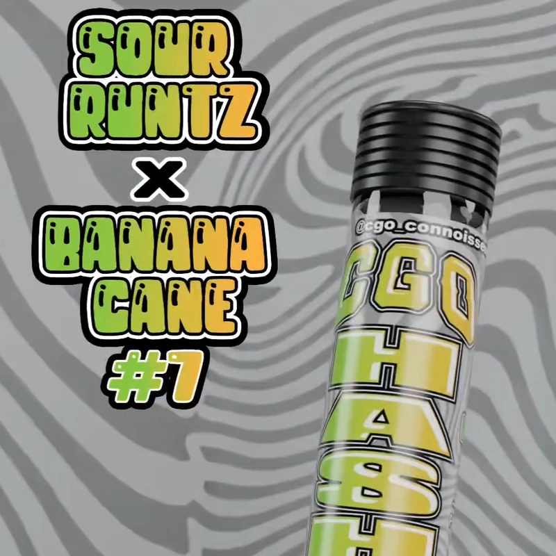 Sour Runtz x Banana Cane #7 Infused Hash Hole Single 1.2G