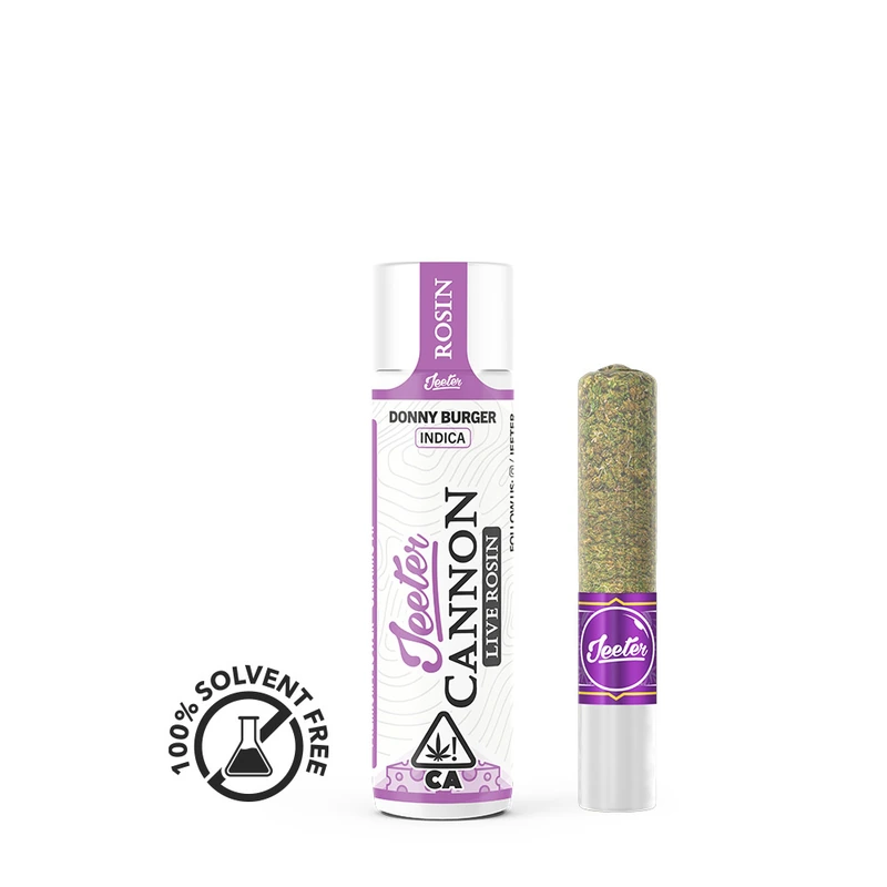 LIVE ROSIN BABY CANNON INFUSED PREROLL [1.3G] DONNY BURGER - 1.3 G product image