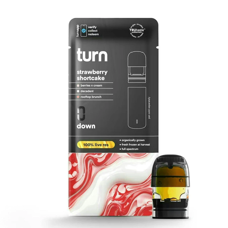 TURN DOWN LIVE RESIN POD [1G] STRAWBERRY SHORTCAKE - 1 G product image