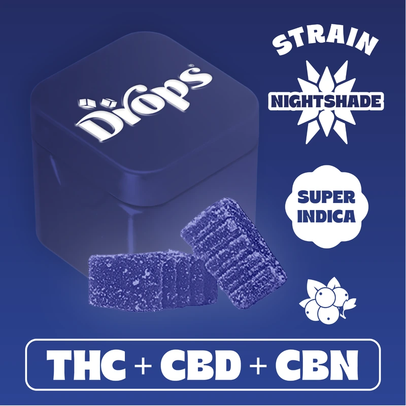 LIVE ROSIN GUMMY 2PK [100MG] 1:1:1 THC:CBN:CBD BLACK CURRANT - 100 MG - 2 PACK