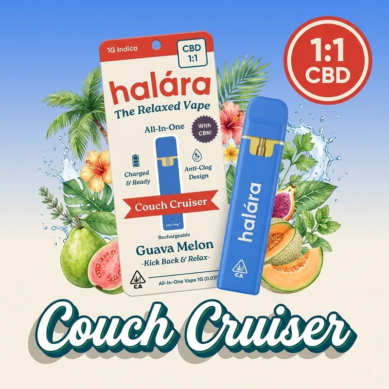 HIGH CBD READY TO USE VAPORIZER [1G] COUCH CRUISER 1:1- 1 G product image