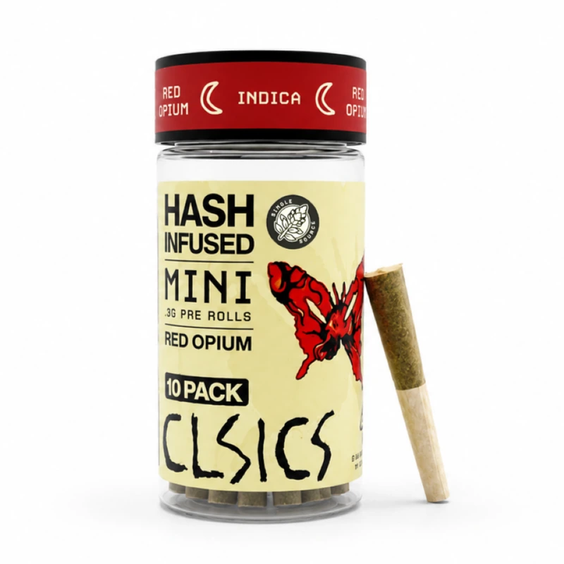 HASH INFUSED PREROLL 10PK [3G] RED OPIUM - 3 G - 10 PACK product image