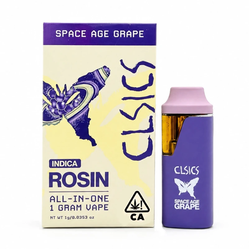 LIVE ROSIN READY TO USE VAPORIZER [1G] SPACE AGE GRAPE - 1 G