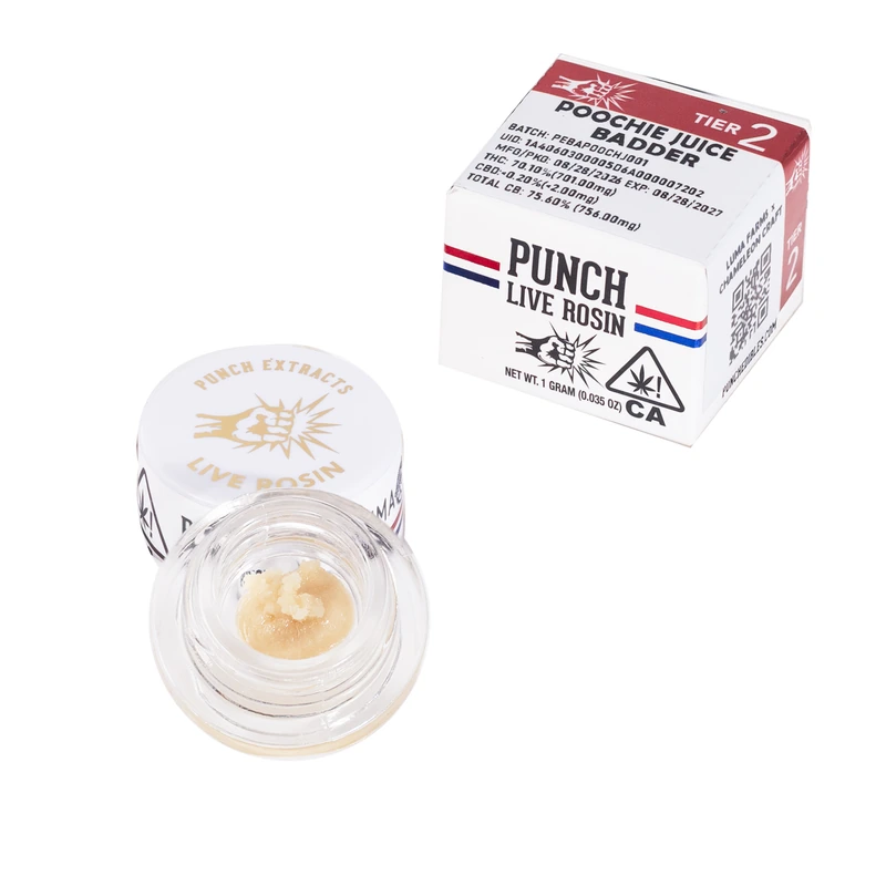 LIVE ROSIN BADDER TIER 2 [1G] POOCHIE JUICE - 1 G