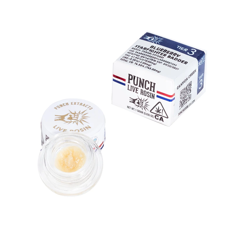 LIVE ROSIN BADDER TIER 3 [1G] BLUEBERRY STARFIGHTER - 1 G product image