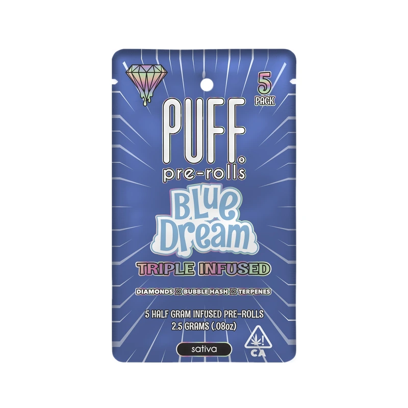 DIAMOND INFUSED PREROLL 5PK [2.5G] BLUE DREAM - 2.5 G - 5 PACK product image
