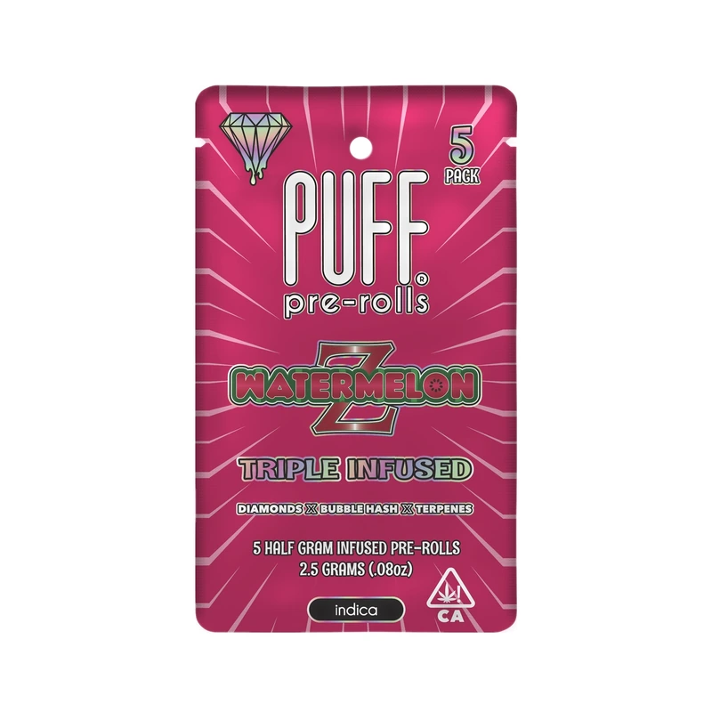 DIAMOND INFUSED PREROLL 5PK [2.5G] WATERMELON Z - 2.5 G - 5 PACK product image