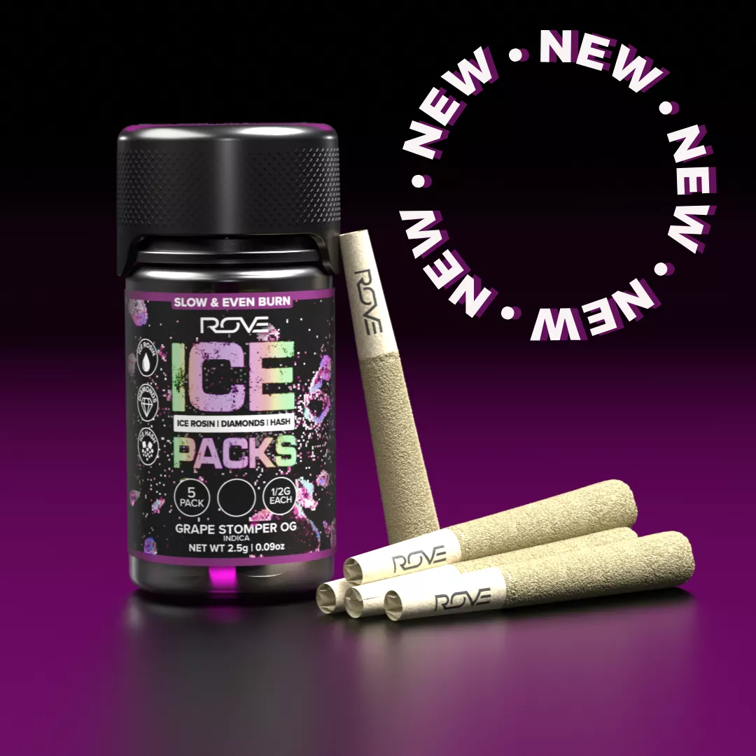 GRAPE STOMPER OG INFUSED PRE-ROLL 5 PACK 2.5G