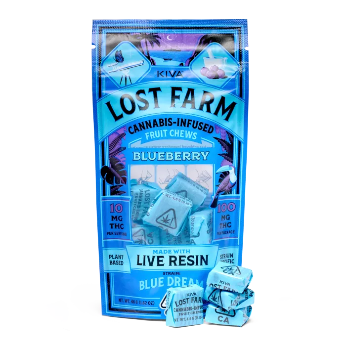 CHEWS 10PK [100MG] BLUEBERRY X BLUE DREAM product image