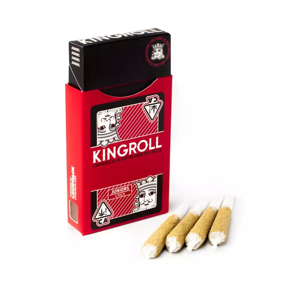 KINGROLL JUNIOR INFUSED PREROLL 4PK [3G] JET FUEL X GELATO