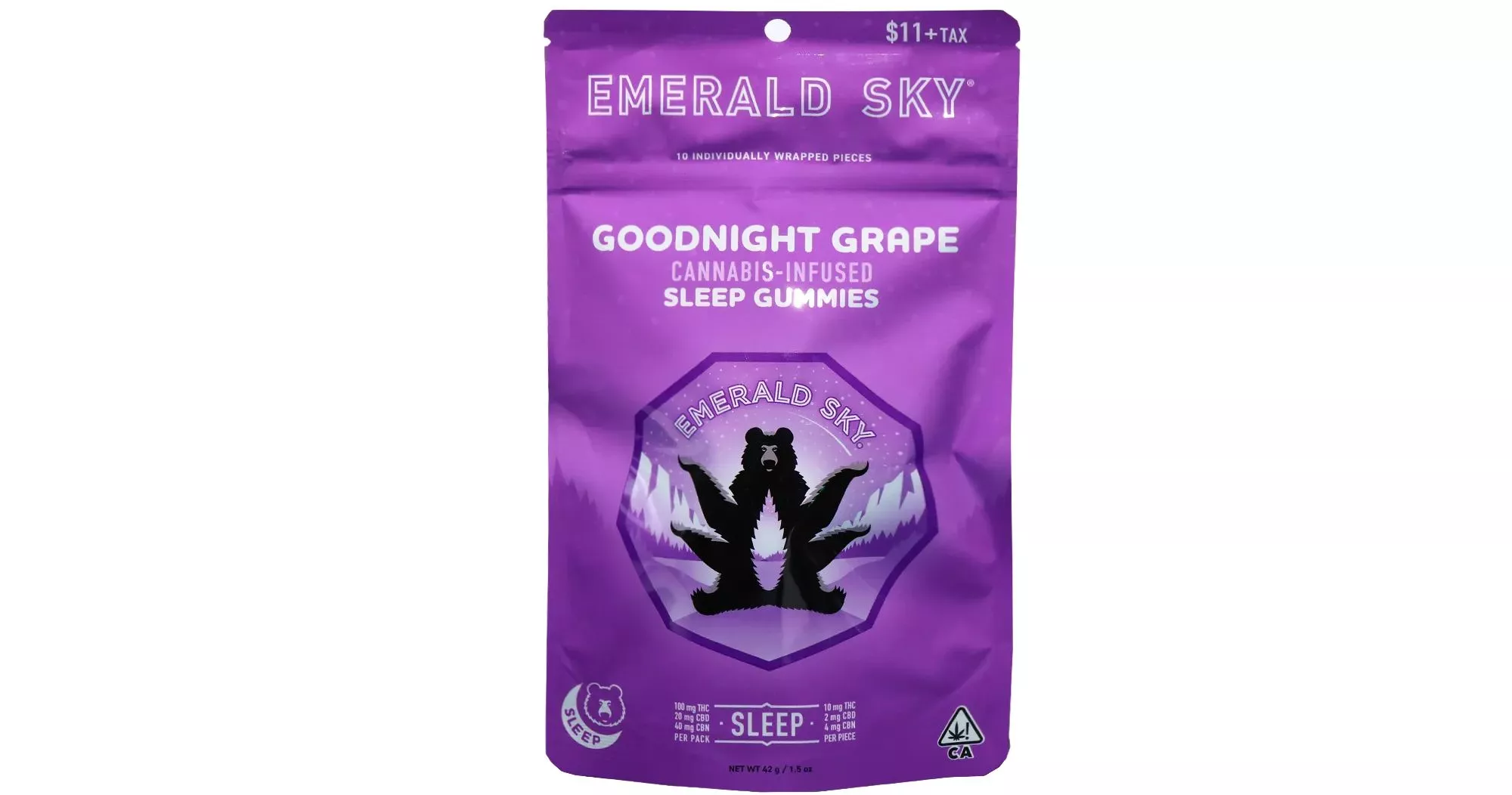 CLASSIC GUMMIES 10PK [100MG] 10:2:4 GOODNIGHT GRAPE SLEEP - 100 MG - 10 PACK product image