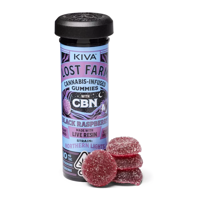 GUMMIES 10PK [100MG] 2:1 THC:CBN BLACK RASPBERRY X NORTHERN LIGHTS product image