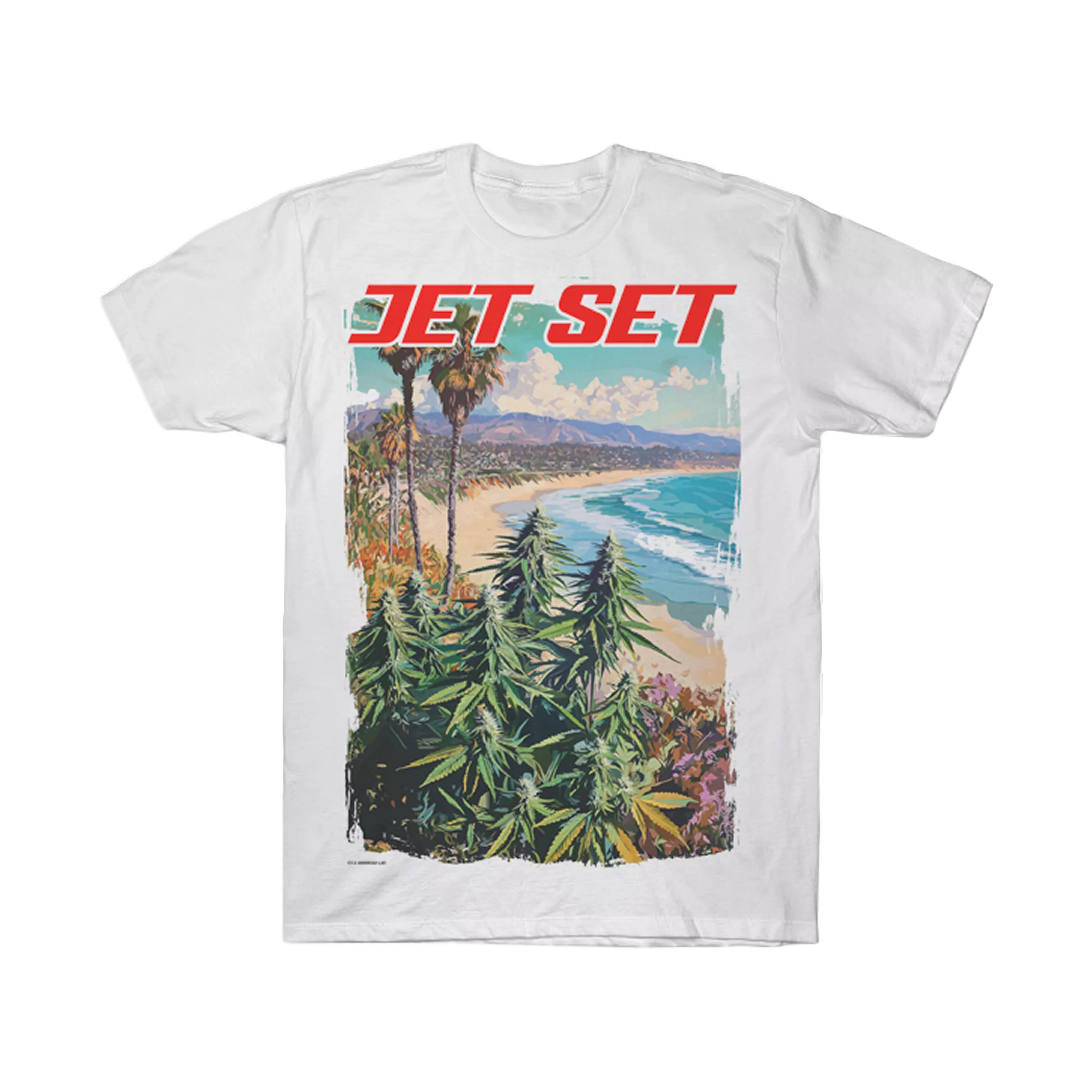 SEASIDE WHITE TEE [M] - MEDIUM