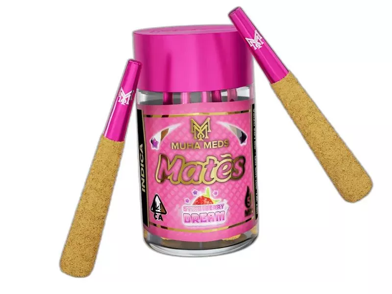 MATES INFUSED PREROLL 5PK [3G] STRAWBERRY DREAM - 3 G - 5 PACK product image