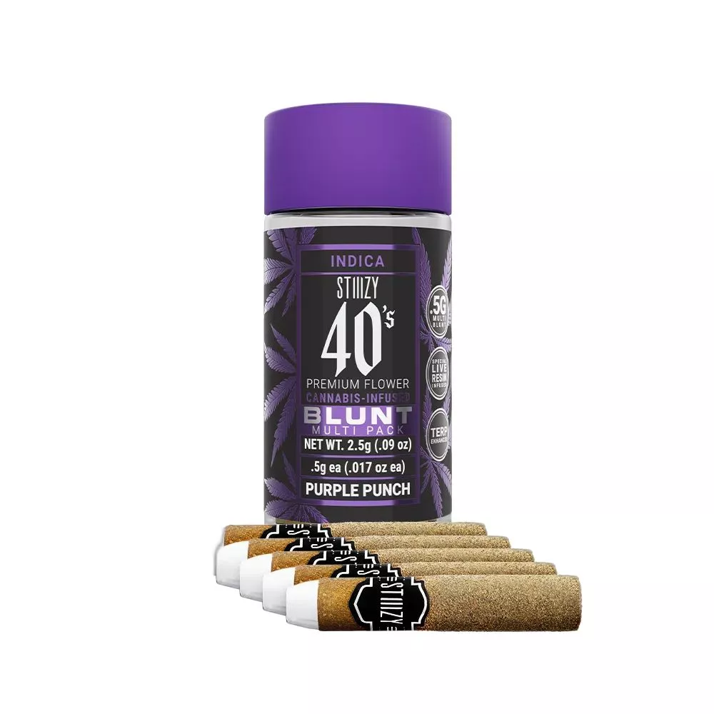 INFUSED 40'S MINI BLUNT 5PK [2.5G] PURPLE PUNCH product image