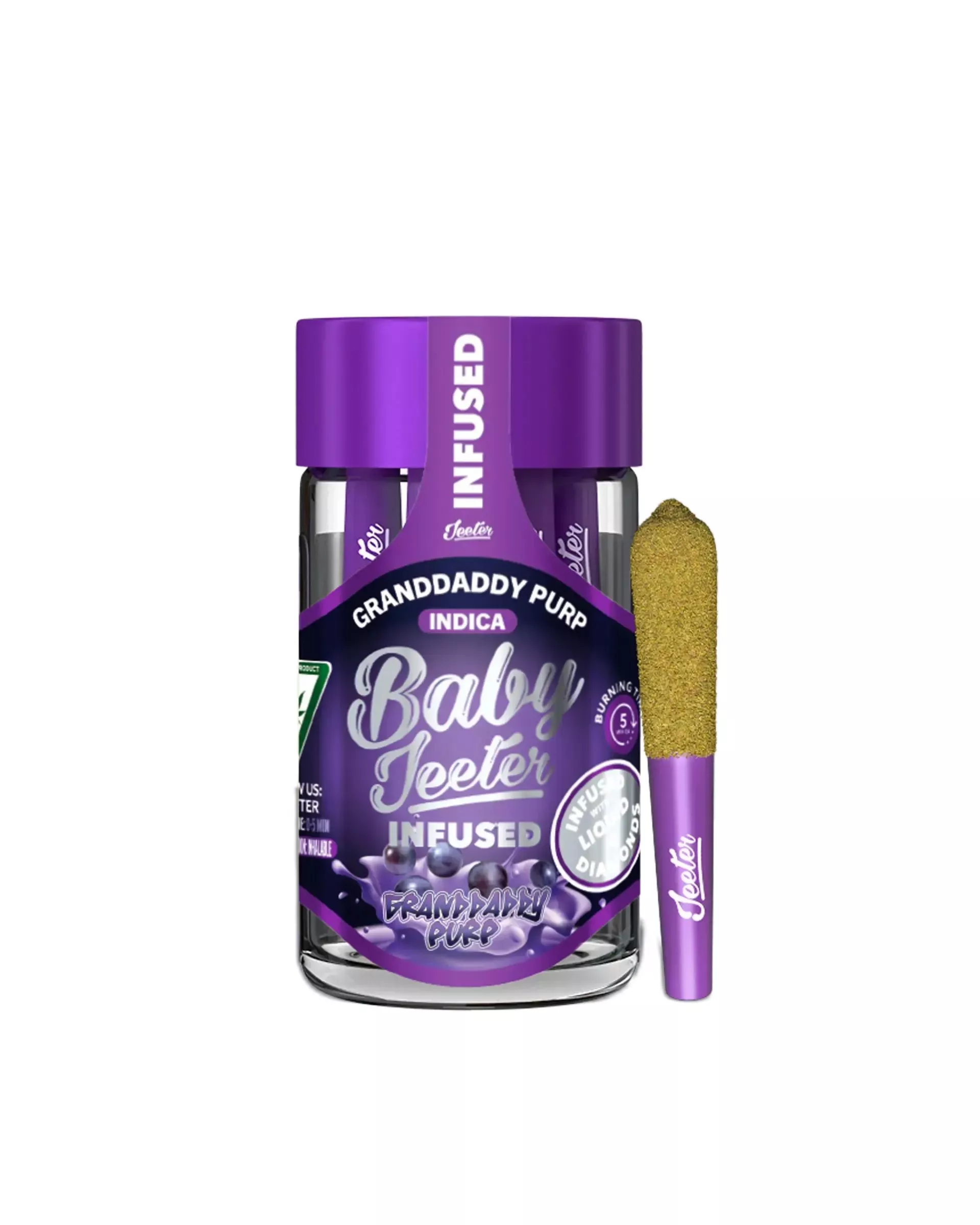 BABY JEETER INFUSED PREROLL 5PK [2.5G] GRANDDADDY PURP product image