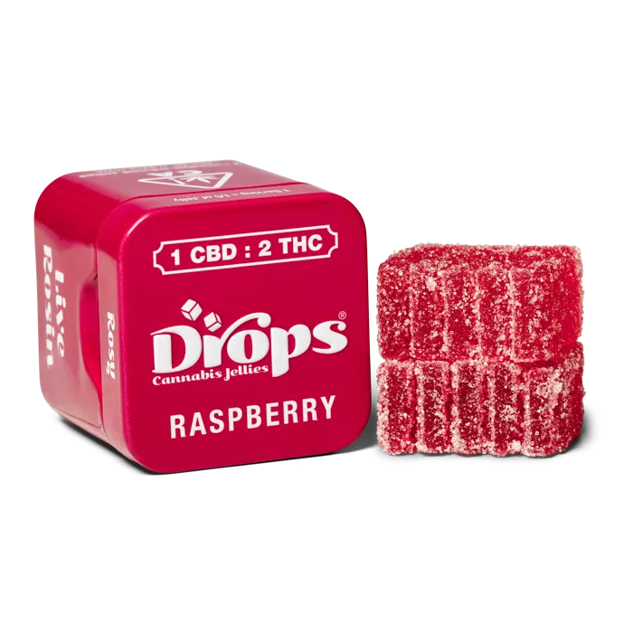 LIVE ROSIN GUMMY SINGLE [] 2:1 THC:CBD RASPBERRY