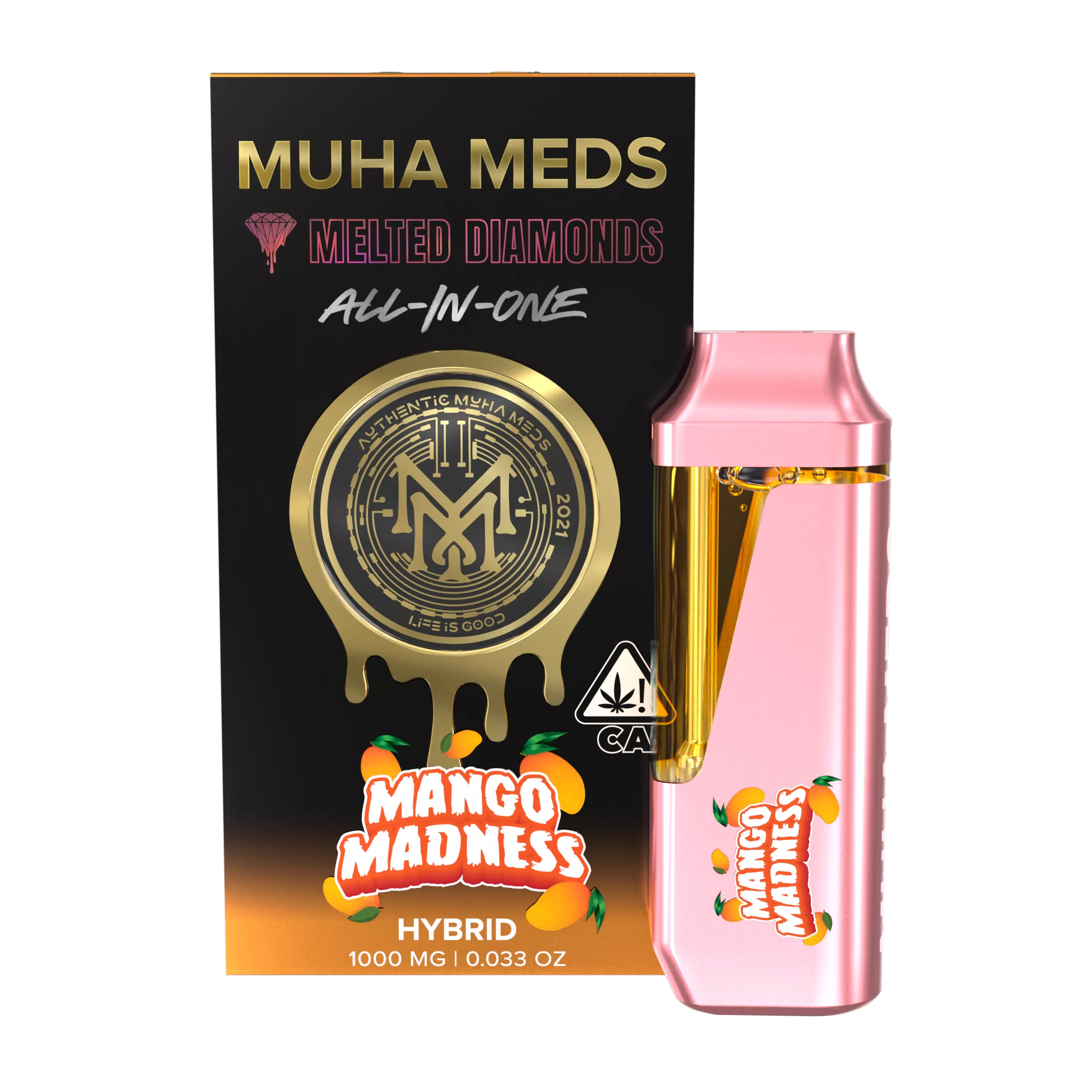 MANGO MADNESS MELTED DIAMONDS AIO 1000MG - 1000 MG